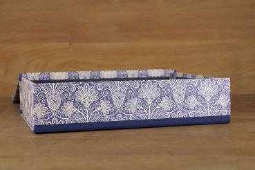 Preview: Blaue Ordnungsbox "Vicki", handmade in Germnay